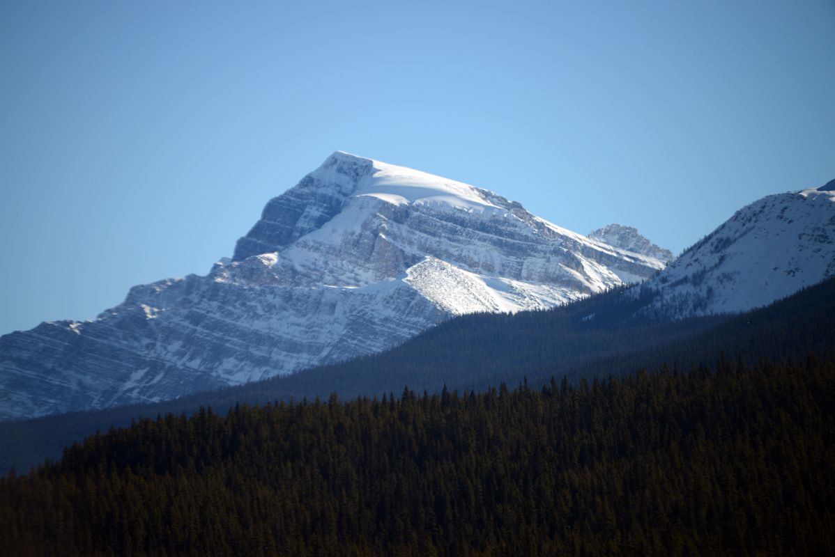 25 Storm Mountain Afternoon From Trans Canada Highway Near Lake Louise in Winter